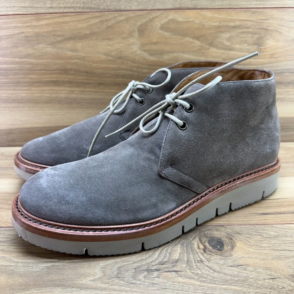 Antonio Maurizi Taupe Suede Chukka Boots Mens 8 EU 41 Vibram Minimalist Business